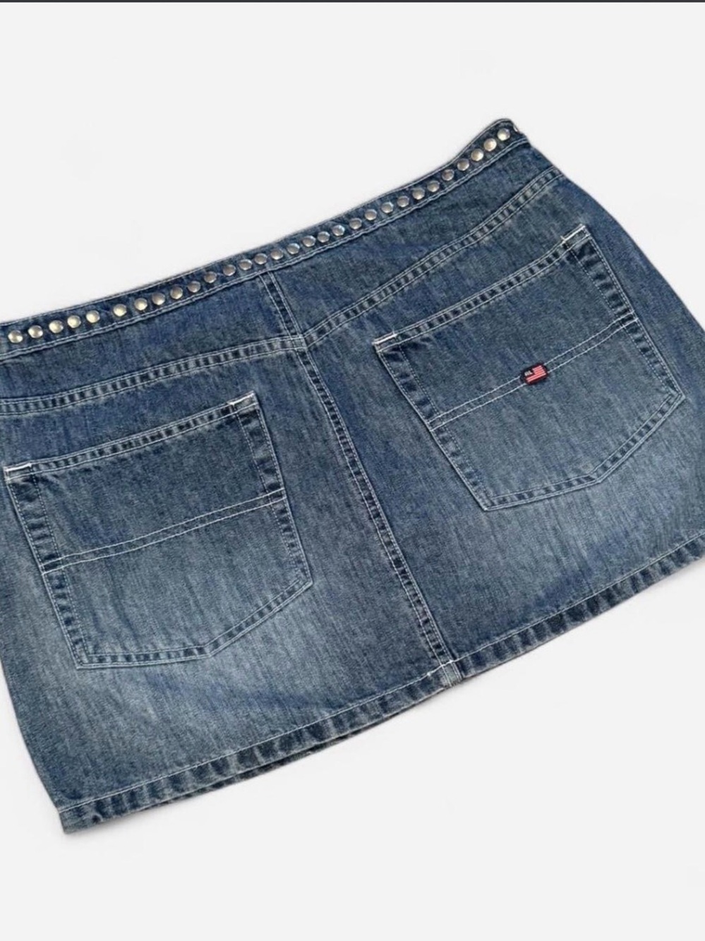 Ralph Lauren Y2K Mini Skirt with Studded Waistband